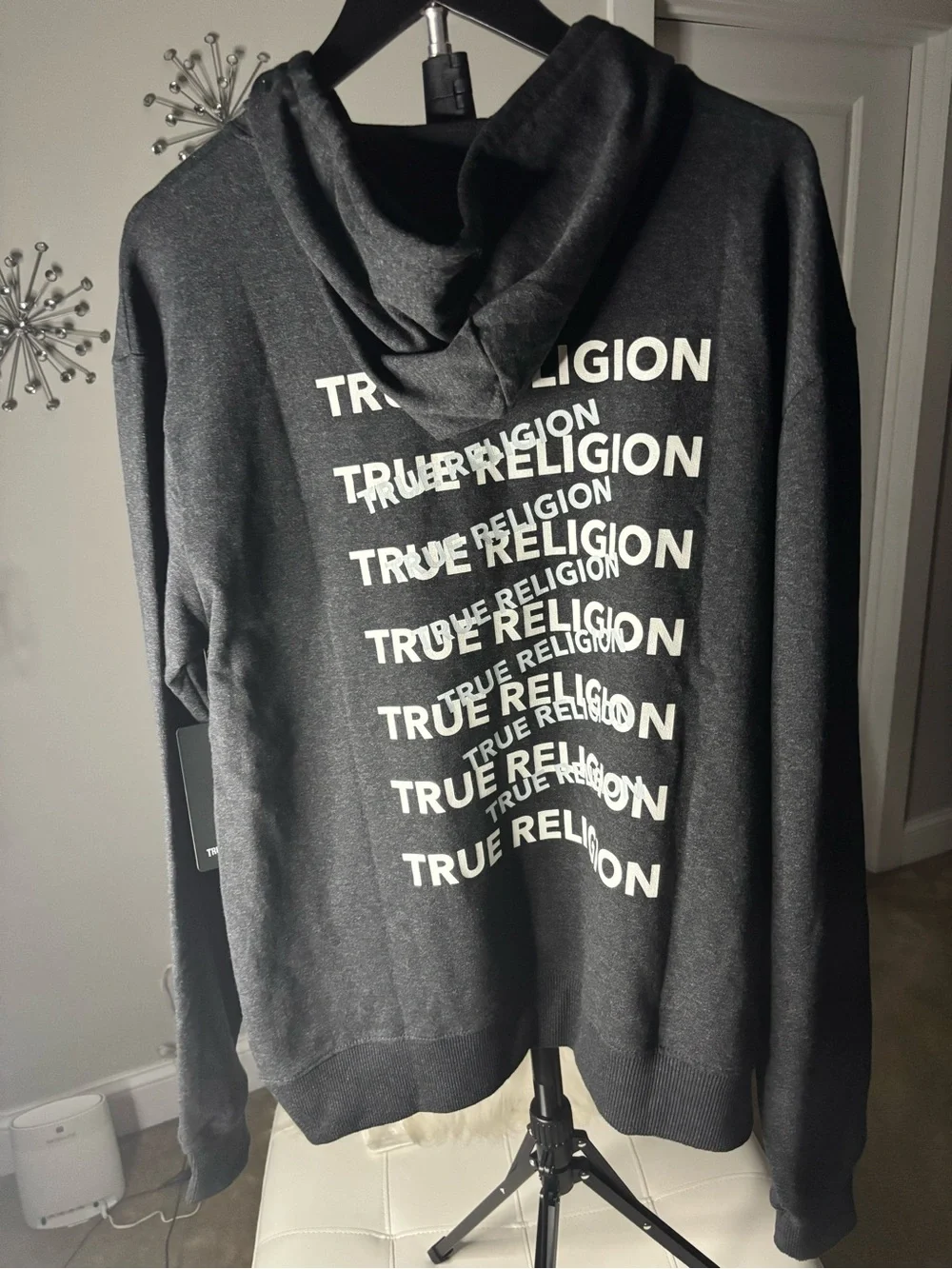 ✨ True Religion Repeat Logo Pullover Hoodie — NWT ✨